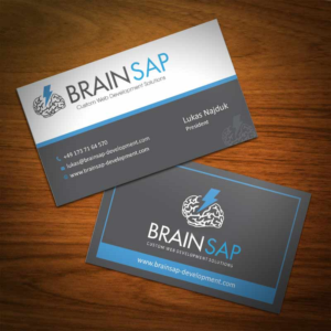 Design de Carte de Visite par Abikasirajan pour Brainsap GmbH | Design : #7669925