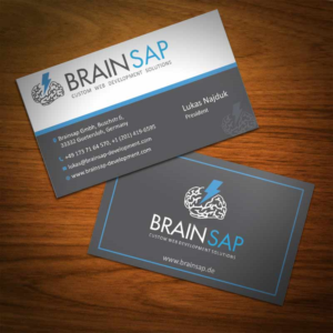 Business Card Design by Abikasirajan for Brainsap GmbH | Design: #7678772