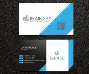 Business Card Design by Ernest Owusu for Brainsap GmbH | Design: #7683370