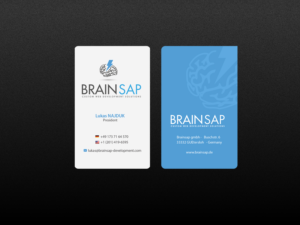 Business Card Design by Creations Box 2015 for Brainsap GmbH | Design: #7678795