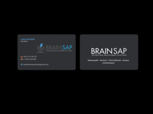 Business Card Design by Creations Box 2015 for Brainsap GmbH | Design: #7678801