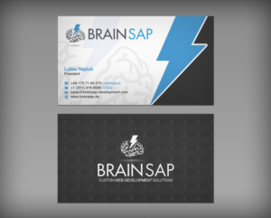 Business Card Design by upwork for Brainsap GmbH | Design: #7673330