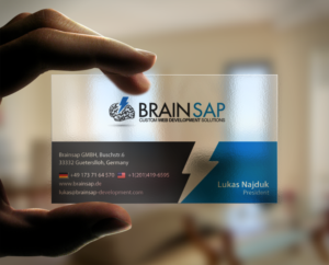 Business Card Design by chandrayaan.creative for Brainsap GmbH | Design: #7668417