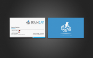 Business Card Design by chandrayaan.creative for Brainsap GmbH | Design: #7668419