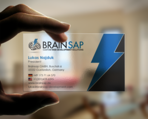 Business Card Design by chandrayaan.creative for Brainsap GmbH | Design: #7668420