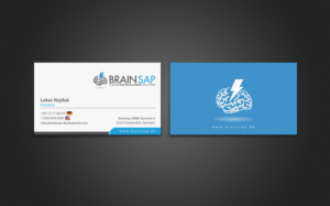 Business Card Design by chandrayaan.creative for Brainsap GmbH | Design: #7668422