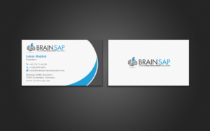 Business Card Design by chandrayaan.creative for Brainsap GmbH | Design: #7677606