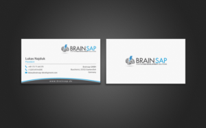 Business Card Design by chandrayaan.creative for Brainsap GmbH | Design: #7677611