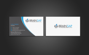 Business Card Design by chandrayaan.creative for Brainsap GmbH | Design: #7677612