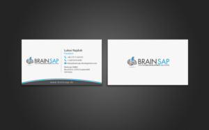 Business Card Design by chandrayaan.creative for Brainsap GmbH | Design: #7677613