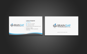 Business Card Design by chandrayaan.creative for Brainsap GmbH | Design: #7677614