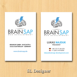 Business Card Design by SL Designer for Brainsap GmbH | Design: #7656348