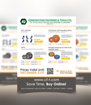 Flyer Design by Davud for Construction Fasteners and Tools LTD | Design: #7728867