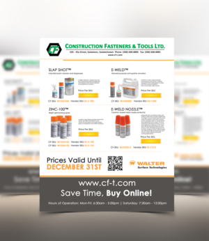 Flyer Design by Davud for Construction Fasteners and Tools LTD | Design: #7728868