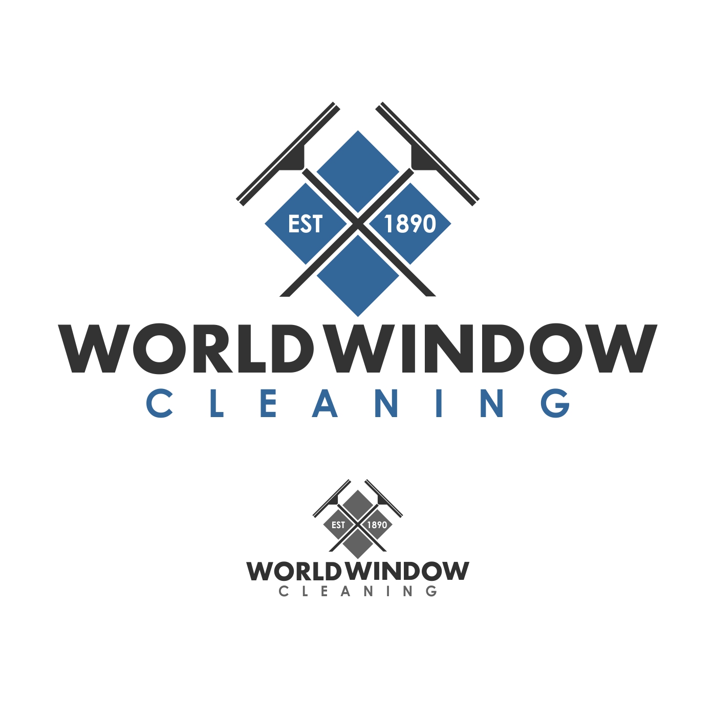 Logo Design by NMHM for World Window Cleaning Co. | Design #9214492