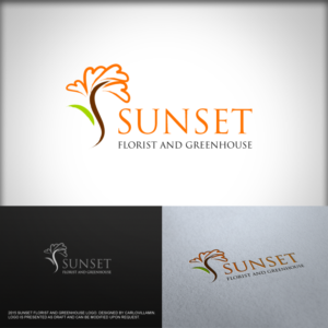 Diseño de Logo por carlomagno para Sunset Florist and Greenhouse | Diseño: #7698124