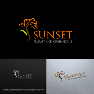 Diseño de Logo por carlomagno para Sunset Florist and Greenhouse | Diseño: #7698125