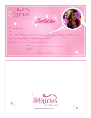 Invitation Design by Sudhir Jhanjhot for Fairies of Melbourne | Design: #7687144