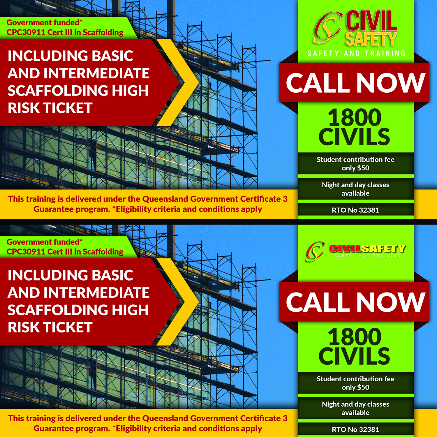 Design de Bannière  par esmael43 pour Civil Safety Pty Ltd | Design #7802590