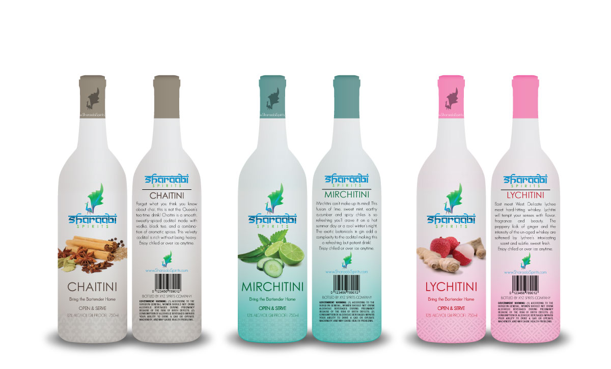 Packaging Design by Oct-O-Ray Design for Sharaabi Spirits | Design #1933410