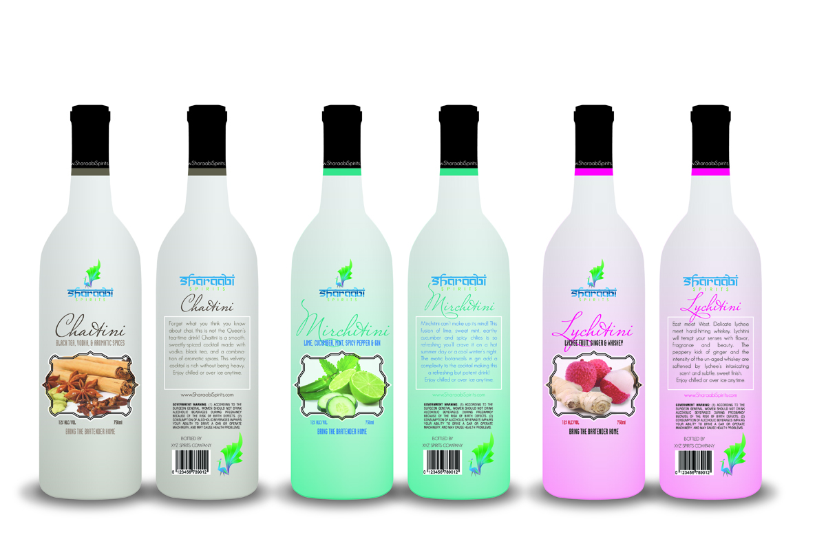 Packaging Design by Oct-O-Ray Design for Sharaabi Spirits | Design #1943008