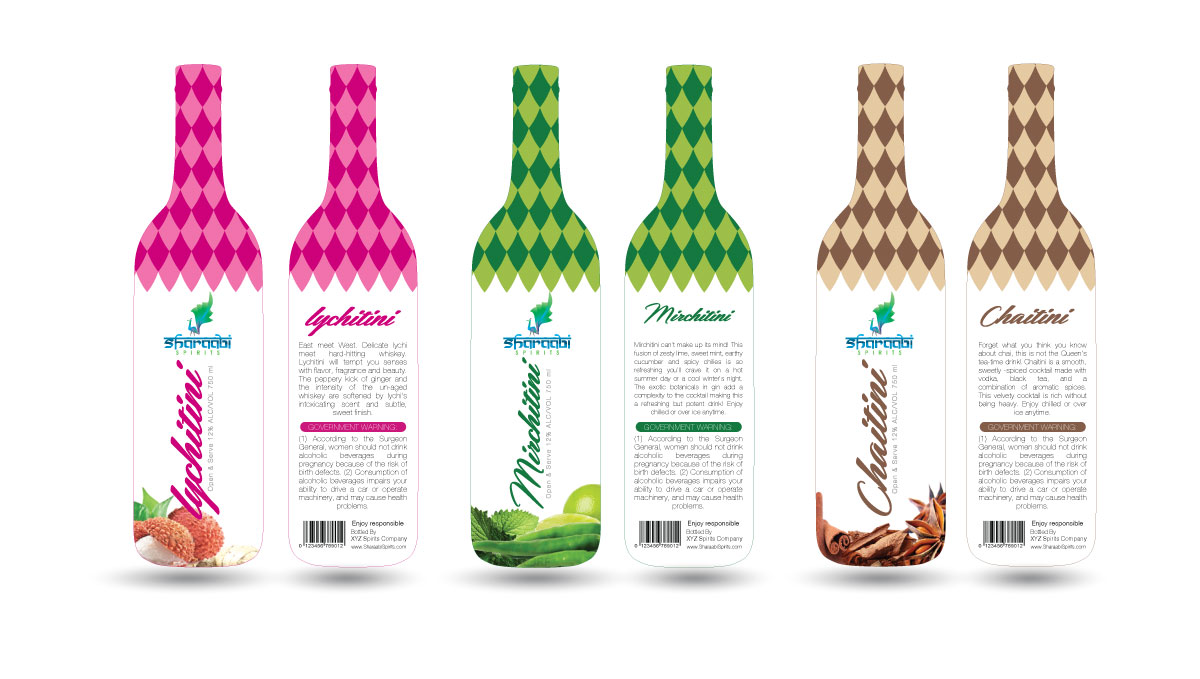 Packaging Design by shaheen for Sharaabi Spirits | Design #1934825
