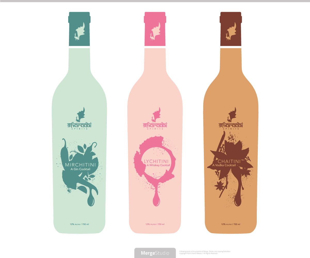 Packaging Design by MergeStudio for Sharaabi Spirits | Design #1941015