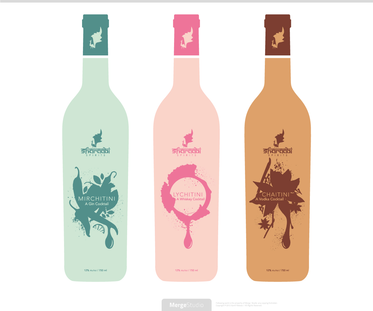 Verpackungs-Design von MergeStudio für Sharaabi Spirits | Design #1946658