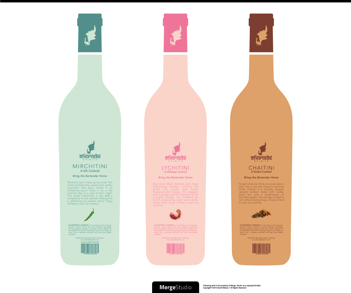 Packaging Design by MergeStudio for Sharaabi Spirits | Design #1957177
