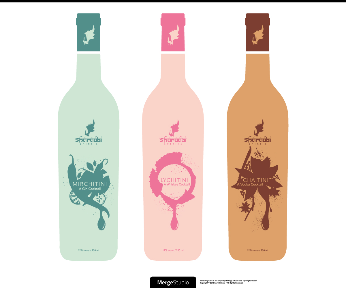 Packaging Design by MergeStudio for Sharaabi Spirits | Design #1957180
