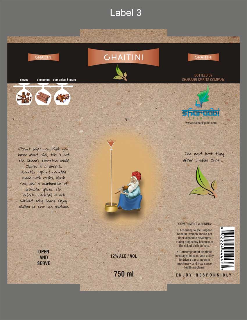Packaging Design by Parvez for Sharaabi Spirits | Design #1951972