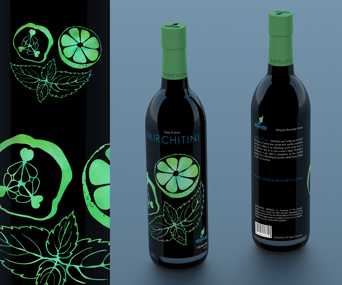 Diseño de Empaque por Bogi para Sharaabi Spirits | Diseño #1943517