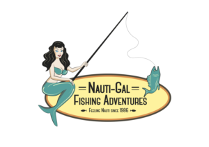 Logo Design by Wally_F for Nauti-Gal Fishing Adventures | Design: #7683397