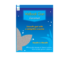 A social enterprise charity working in Sierra Leone needs new packaging for its Welbodi Gari snack | Design Emballage par Hania.tarabishy