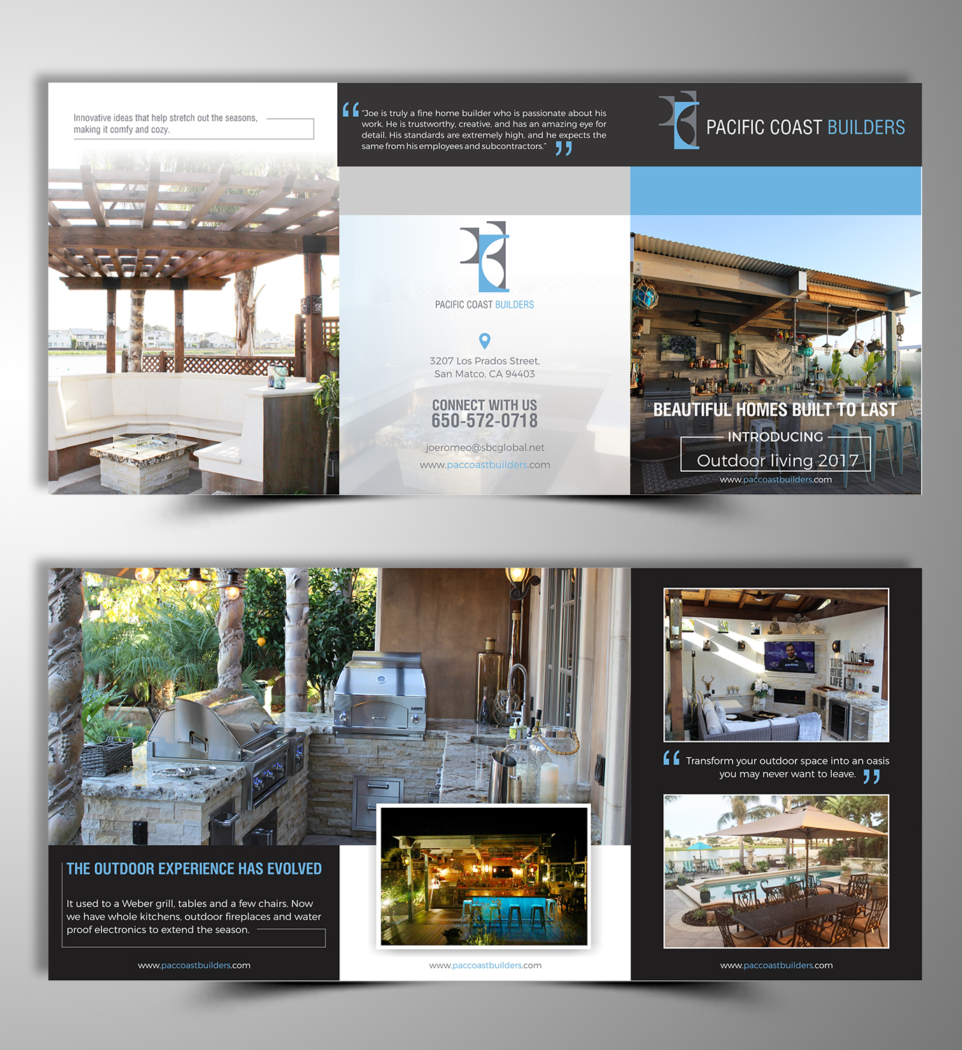 Elegant Playful Construction Company Brochure Design For See