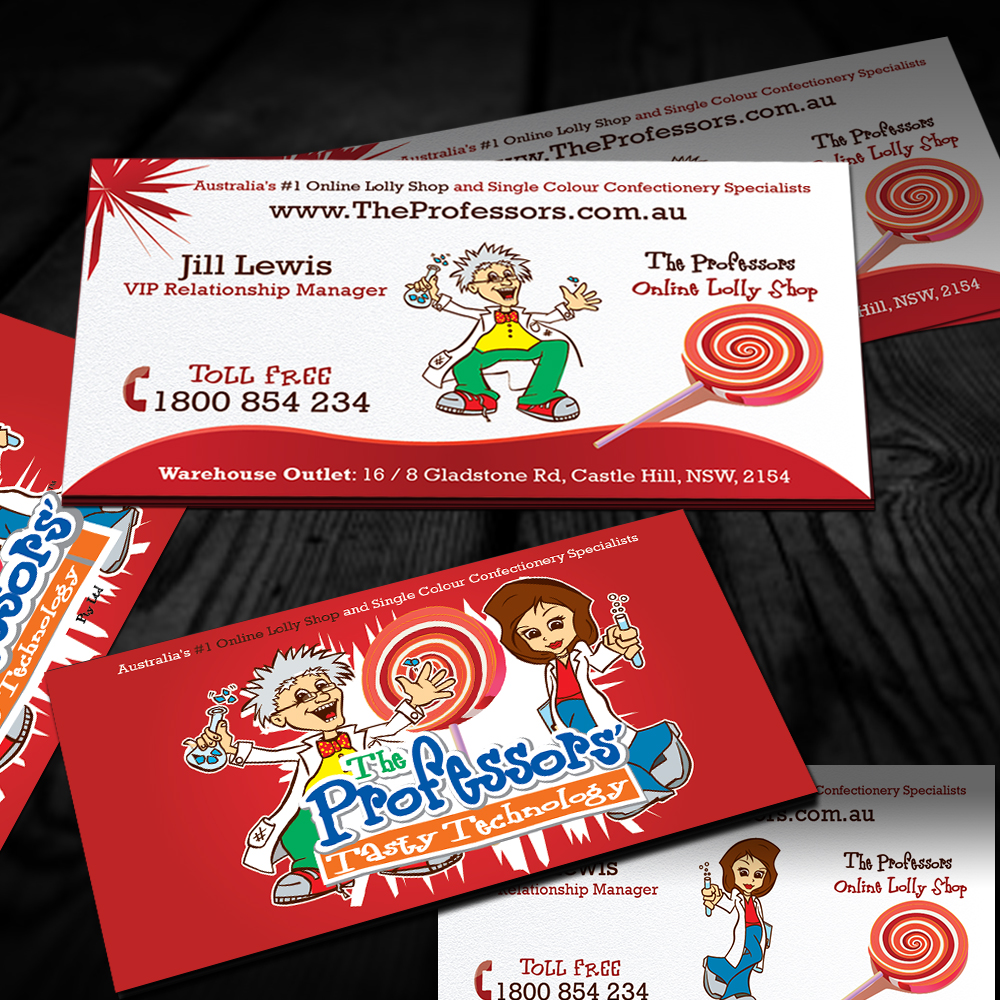 Business Card Design by MS Design for The Professors Tasty Technology Pty Ltd | Design: #1927540