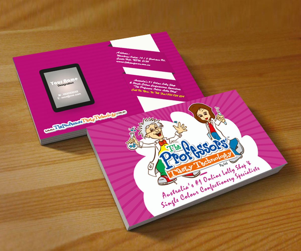 Diseño de Tarjeta de Presentación por Artsenal para The Professors Tasty Technology Pty Ltd | Diseño #1913649
