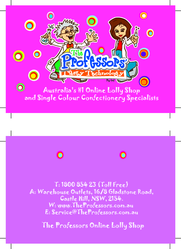 Business Card Design by Creative hub for The Professors Tasty Technology Pty Ltd | Design #1914999