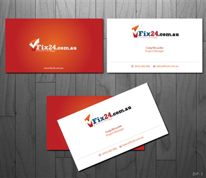 Business Card Design by DesPak for Www.Fix24.com.au | Design: #1921572