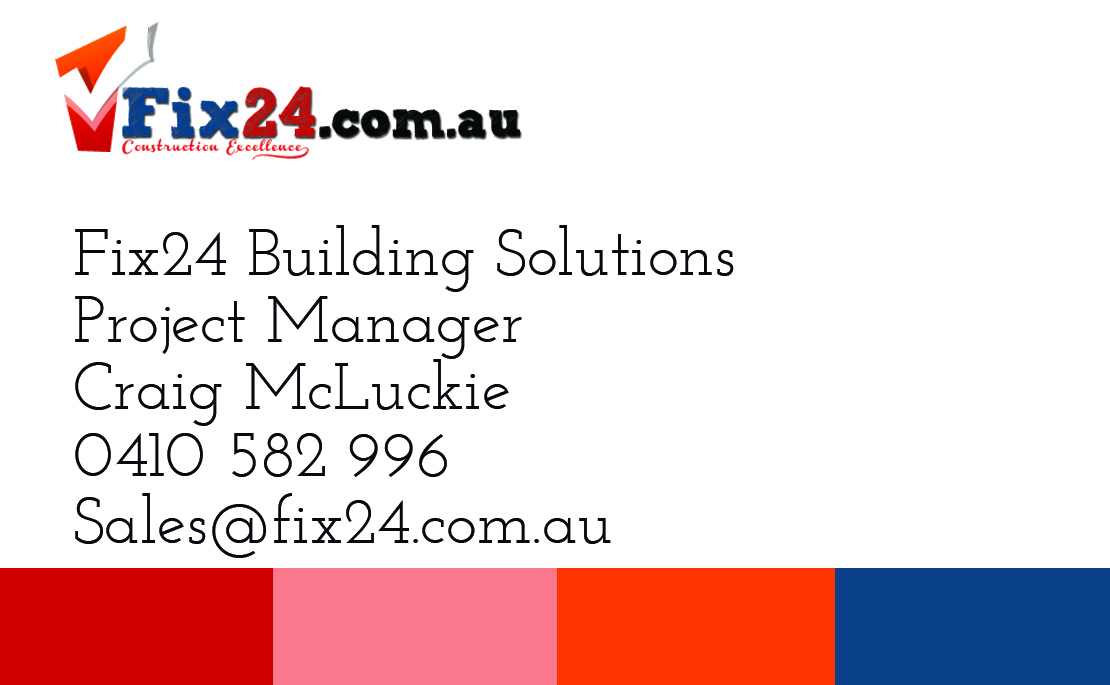 Business Card Design by Kaede for Www.Fix24.com.au | Design #1911998