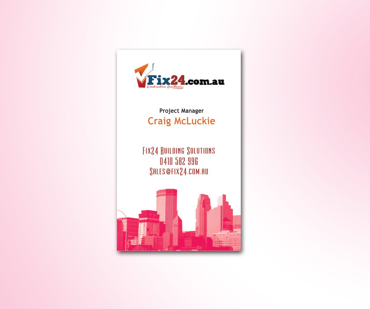 Business Card Design by Prashant Besra for Www.Fix24.com.au | Design #1919963