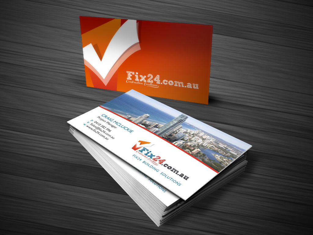 Business Card Design by Atvento Graphics for Www.Fix24.com.au | Design #1909880