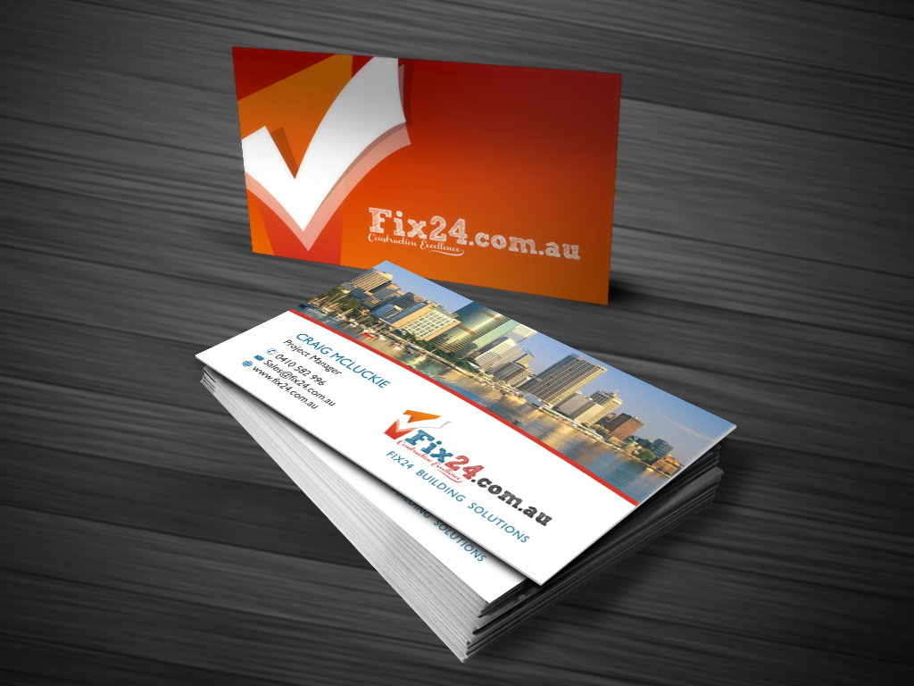 Business Card Design by Atvento Graphics for Www.Fix24.com.au | Design #1912197