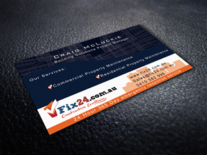 Diseño de Tarjeta de Presentación por B1stdesign studio para Www.Fix24.com.au | Diseño #1928571