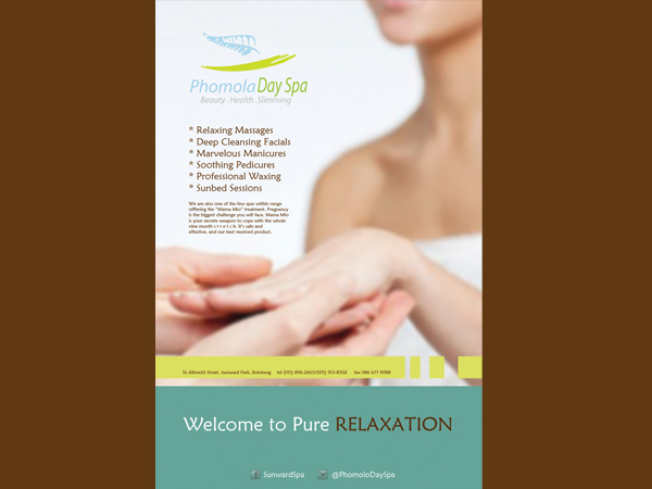Poster Design by LimeBright for Phomola Day Spa | Design #387715