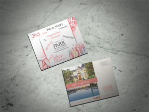 2nd Annual New Year's Eve Celebration at Park Winters Postcard  | Diseño de Postal por Scorpius design