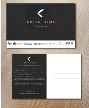 Design de Carte Postale par alex989 pour Kriha Films | Design : #7704616
