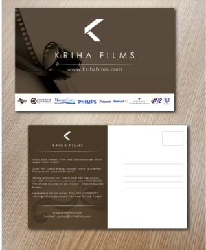 Design de Carte Postale par alex989 pour Kriha Films | Design : #7704733