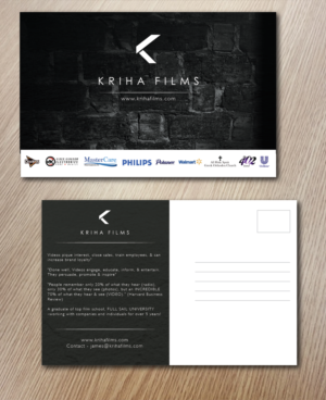 Design de Carte Postale par alex989 pour Kriha Films | Design : #7720437