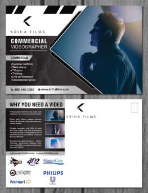 Design de Carte Postale par creative.bugs pour Kriha Films | Design : #7732085